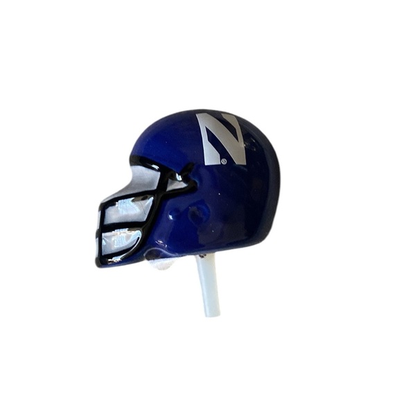 Nora Fleming Purple NORTHWESTERN UNIVERSITY HELMET mini - Picture 5 of 6